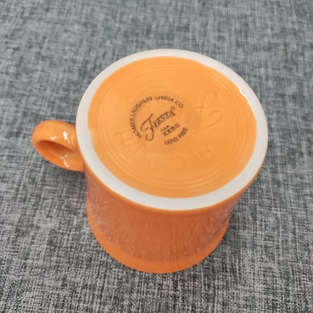 Fiesta Tangerine Orange Fruit Bowl 7 1/4
